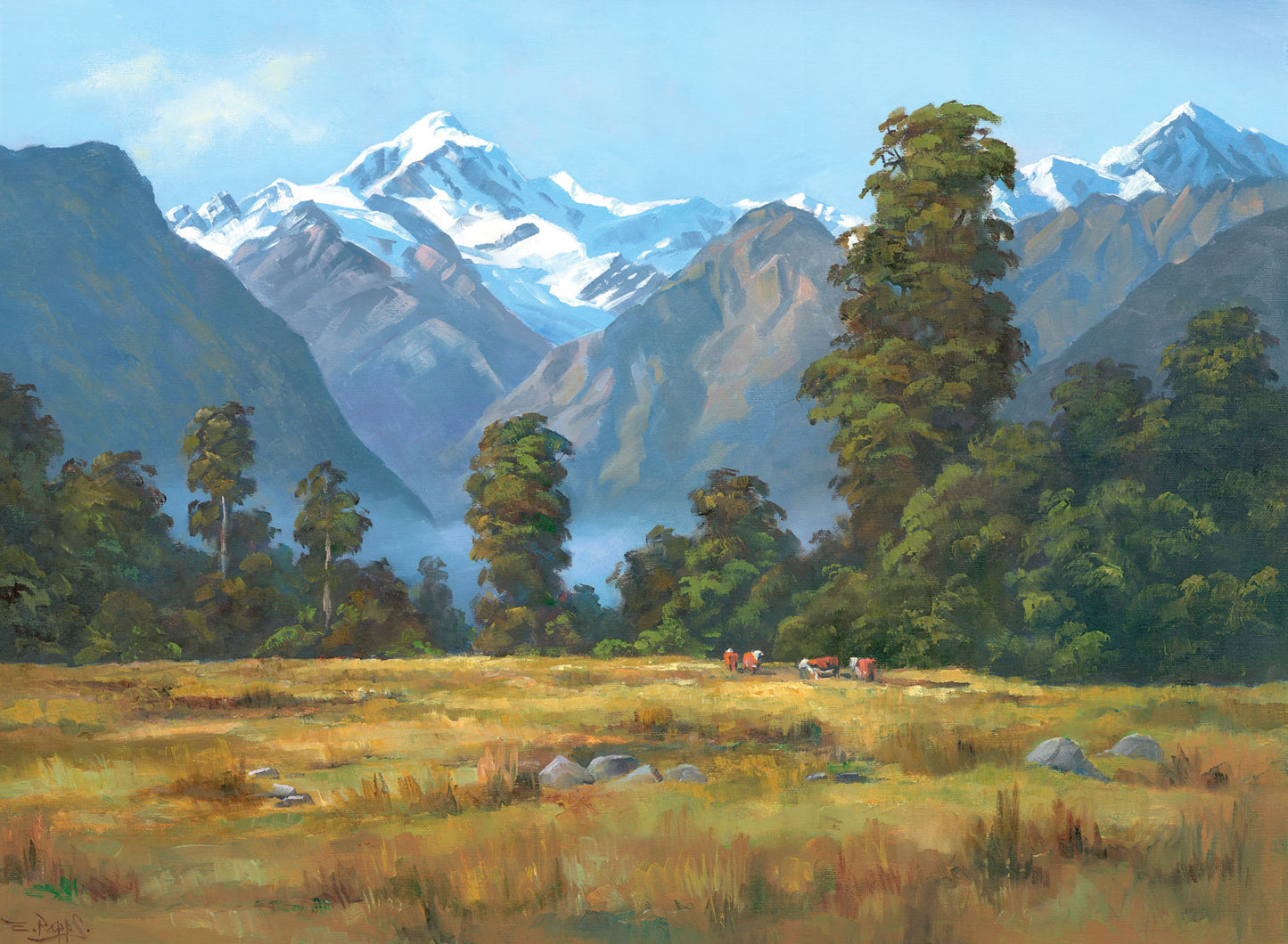 Mt Tasman from Fox - Ernest Papps