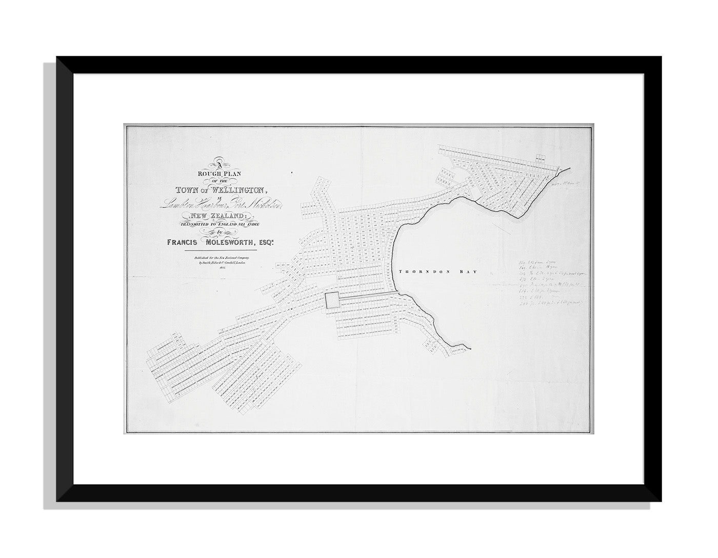 12. Rough plan of town of Wellington