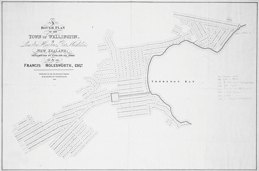 12. Rough plan of town of Wellington