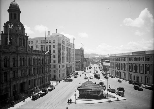 29. View of Customhouse Quay, Wellington.