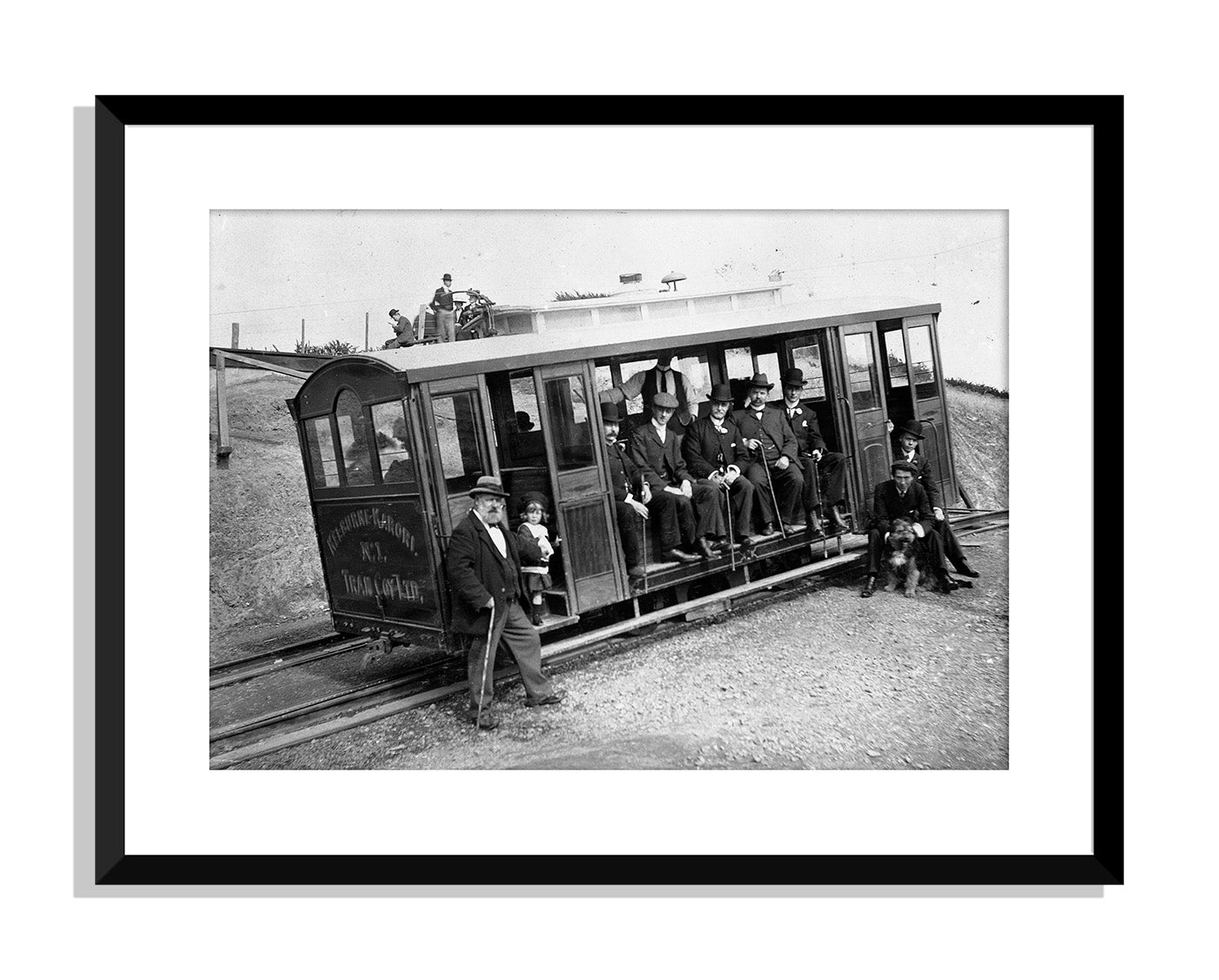 30. Richard Seddon (1845-1906) and others on or near the Kelburn Cable Car